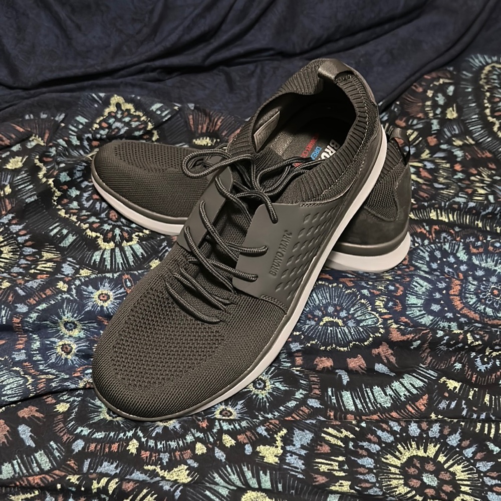Bruno Marc Black/ Gray men’s shoes, size 12